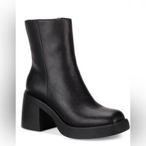 Sun + Stone Elegant Black Women's Ankle Boots Size 9.5